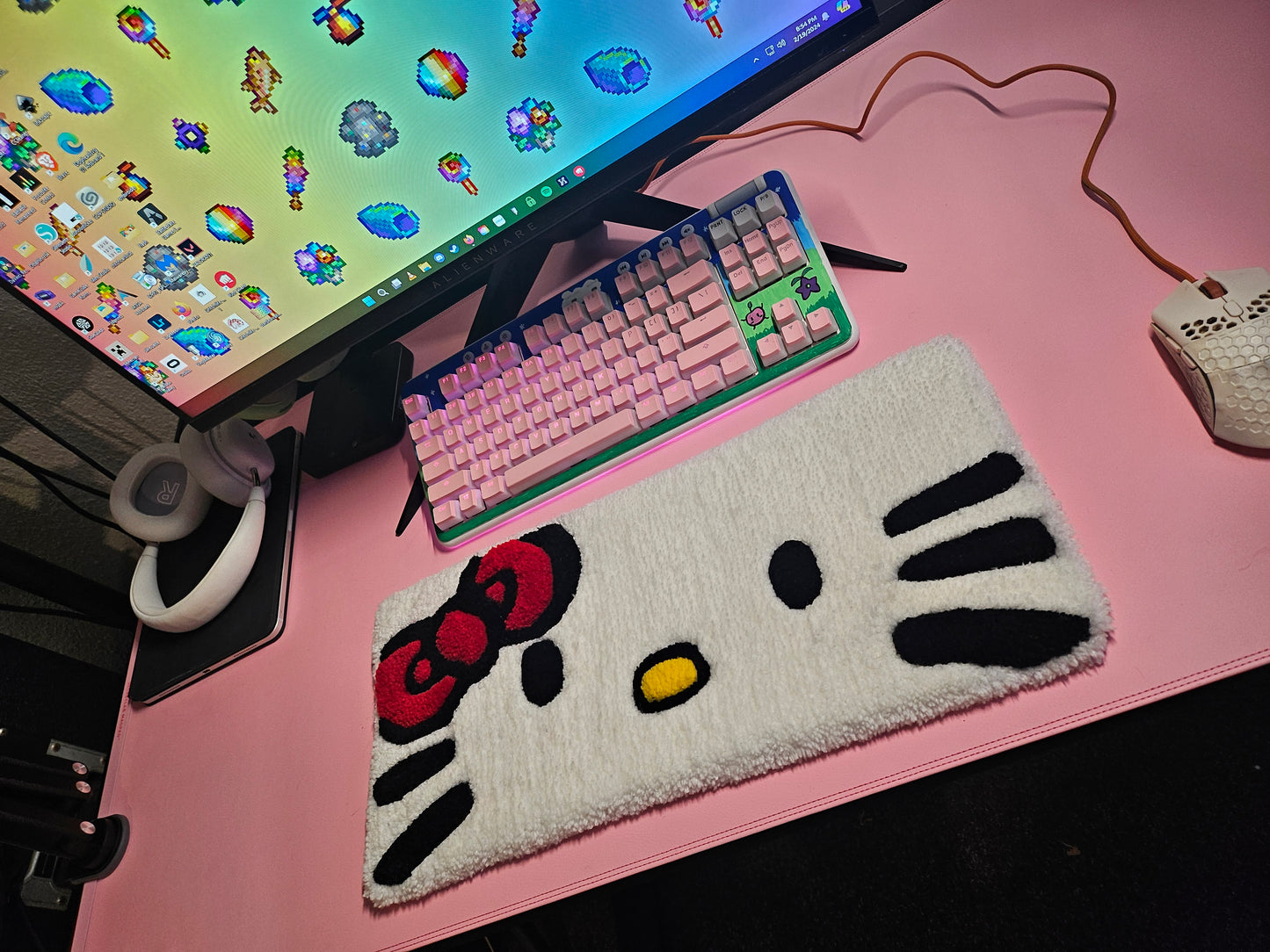 Kitty Keyboard Rug