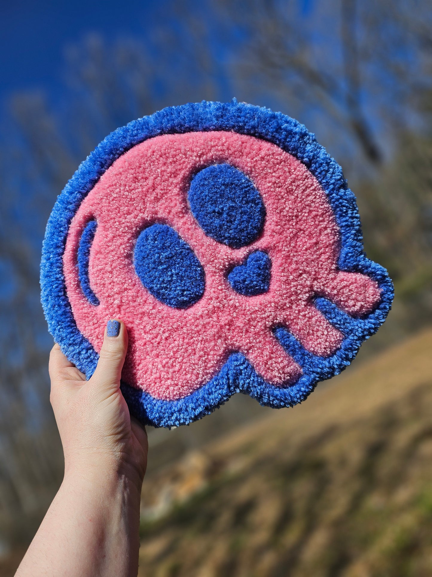 Bubblegum Skull Rug